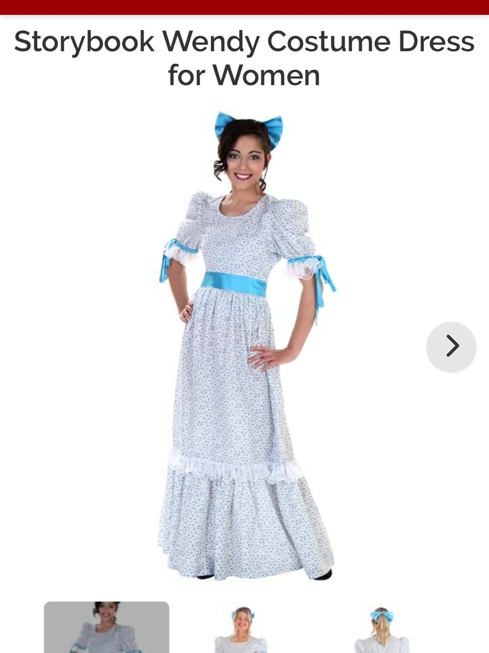 Women’s Small “Wendy” Costume